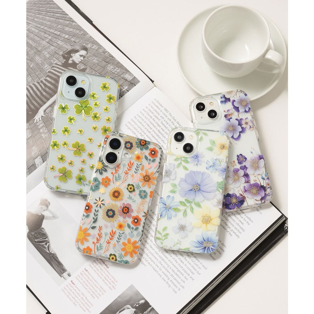 エモニーク emonique iPhone ボタニカル TPUクリアスマホケース カバー （グリーン） グリーン