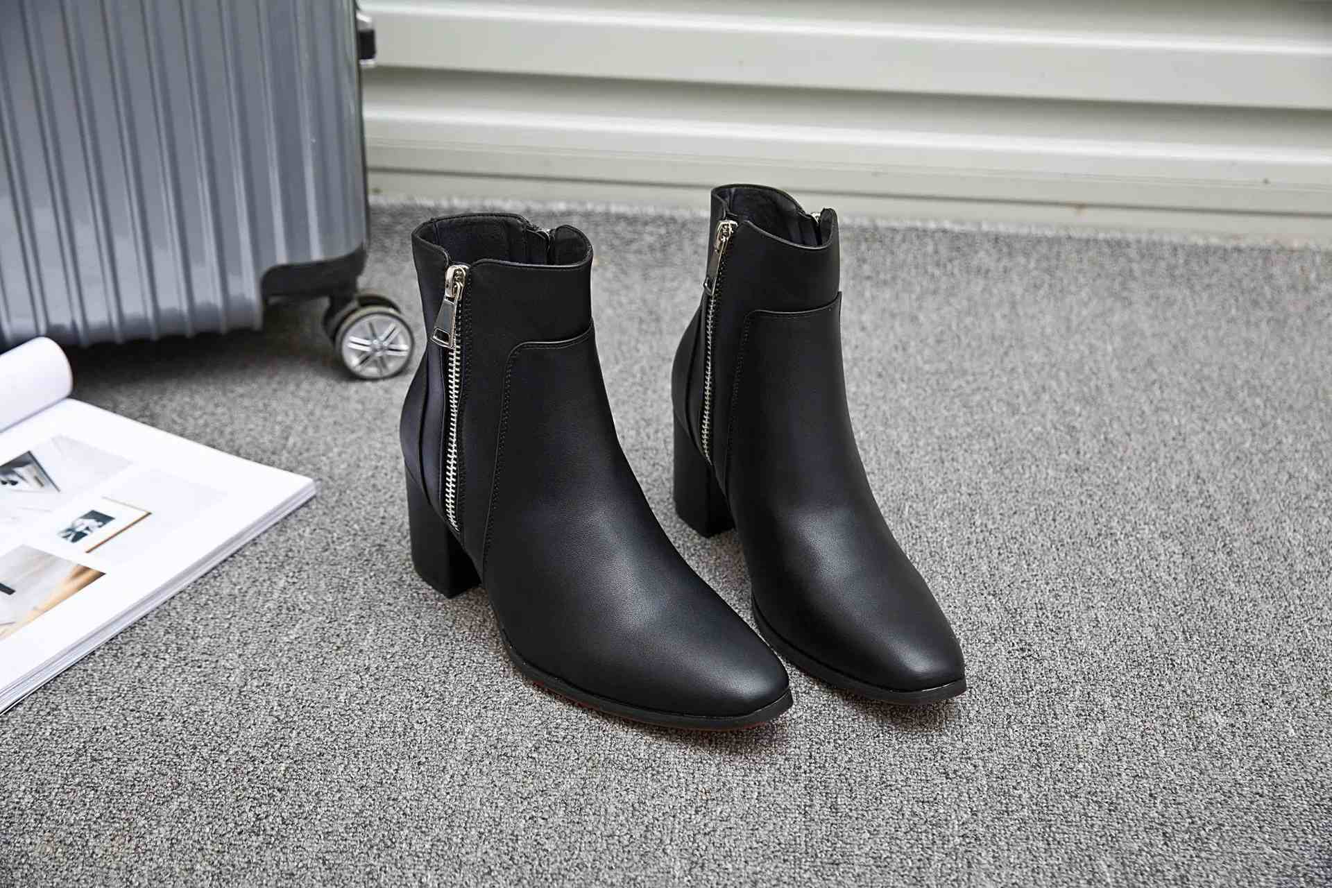 Endevice Double Metal Zip Heel Boots / High Heels