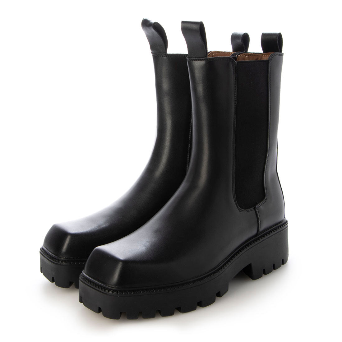 endevice tank sole square toe side gore chelsea boots