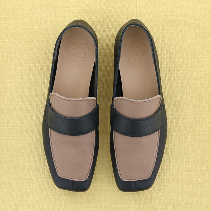 EN Ashinagaojisan EN Ashinagaojisan Waterproof│Square Loafers