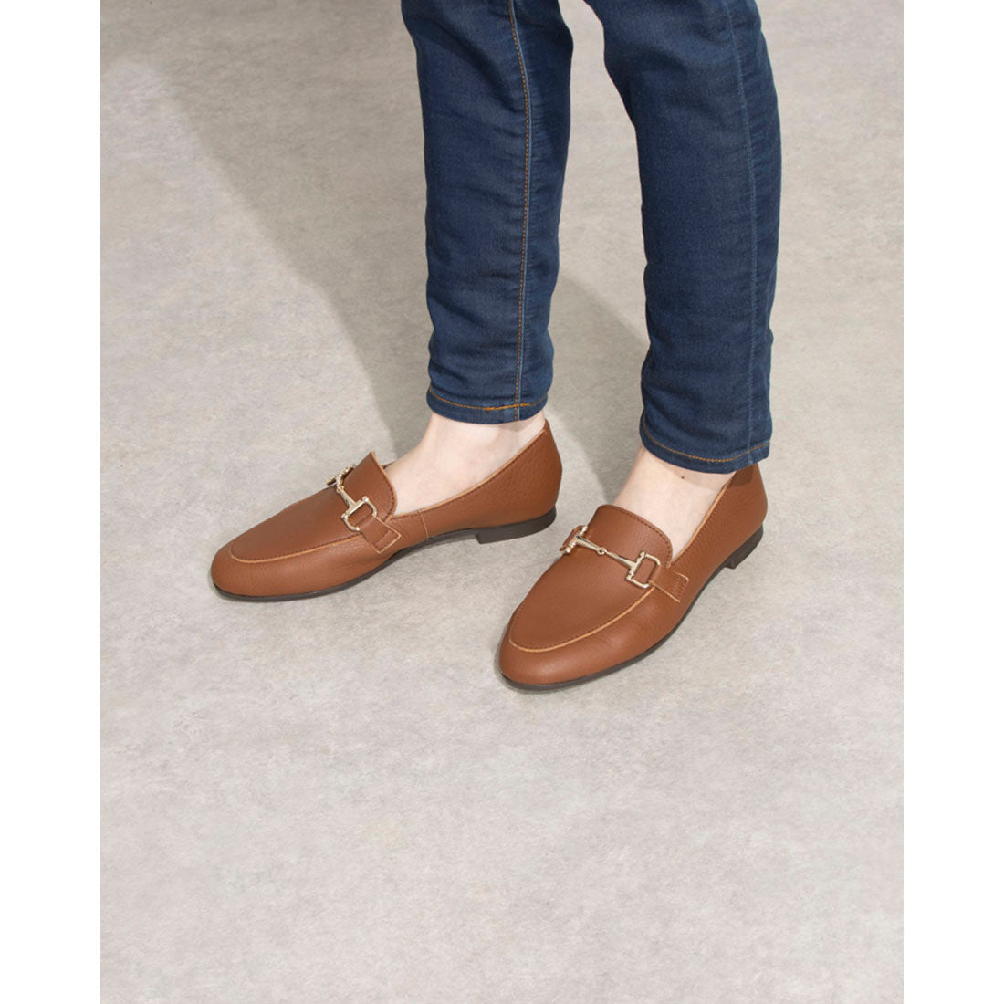 EN Ashinagaojisan EN Ashinagaojisan New standard, soft to wear, bit mocha loafers