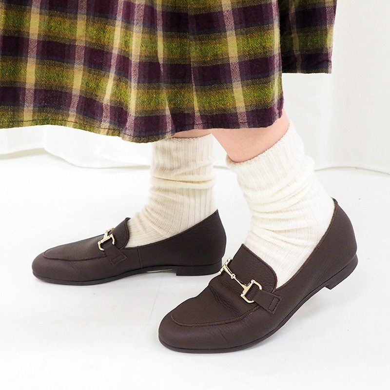 EN Ashinagaojisan EN Ashinagaojisan New standard, soft to wear, bit mocha loafers