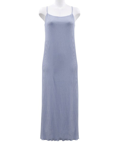 ANNEBRA You Back Open Rib Long Dress