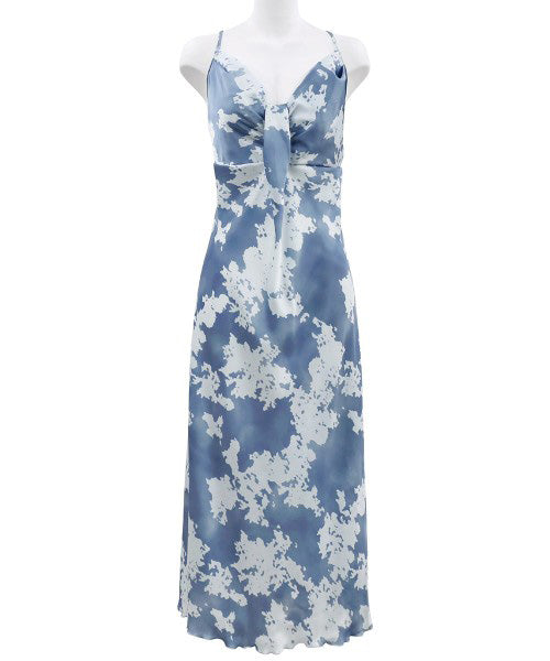 ANNEBRA You Marble Print Long Dress