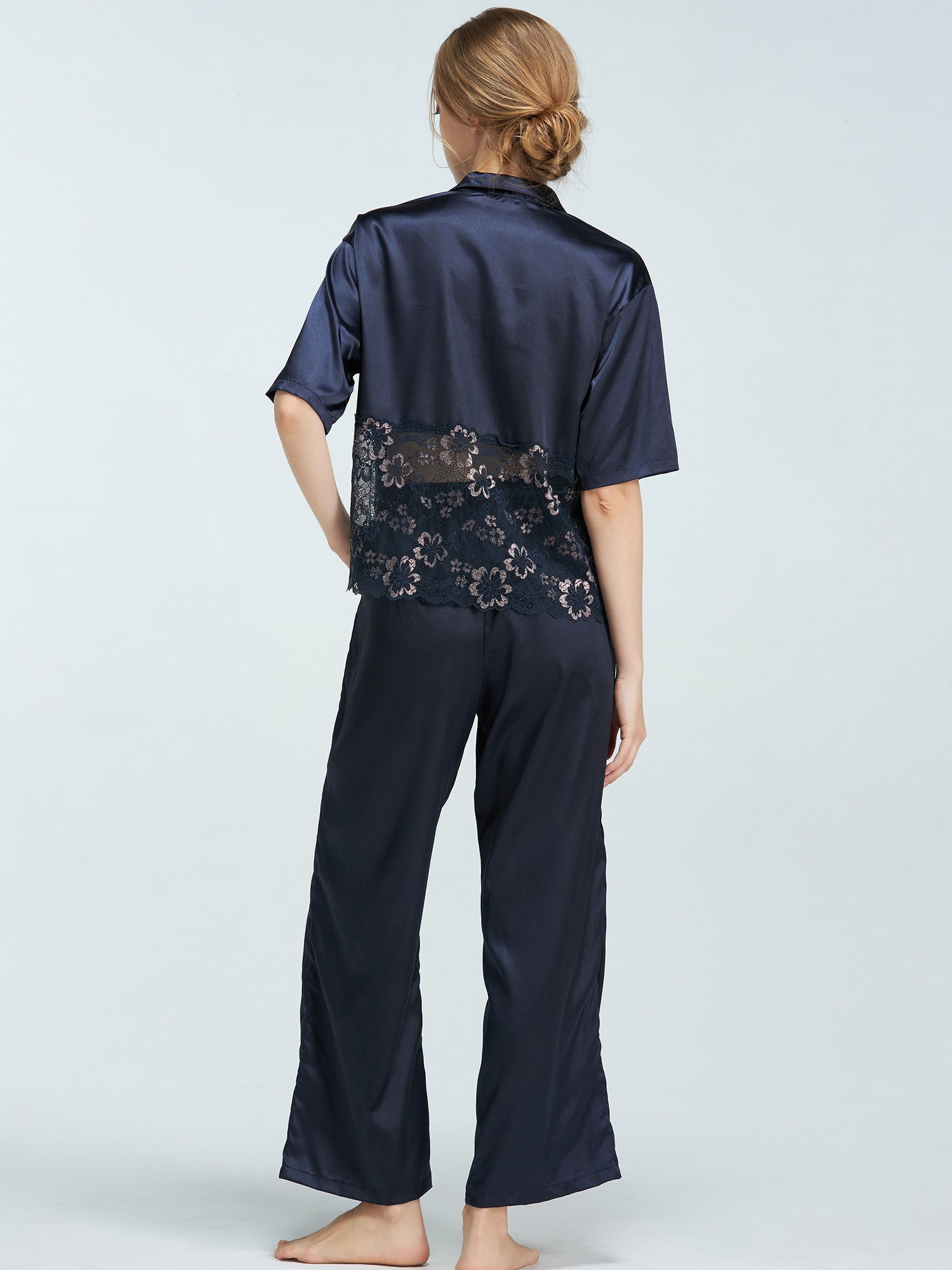 アンブラ ANNEBRA Waltz レースコンビナイトウェア （Navy） Navy