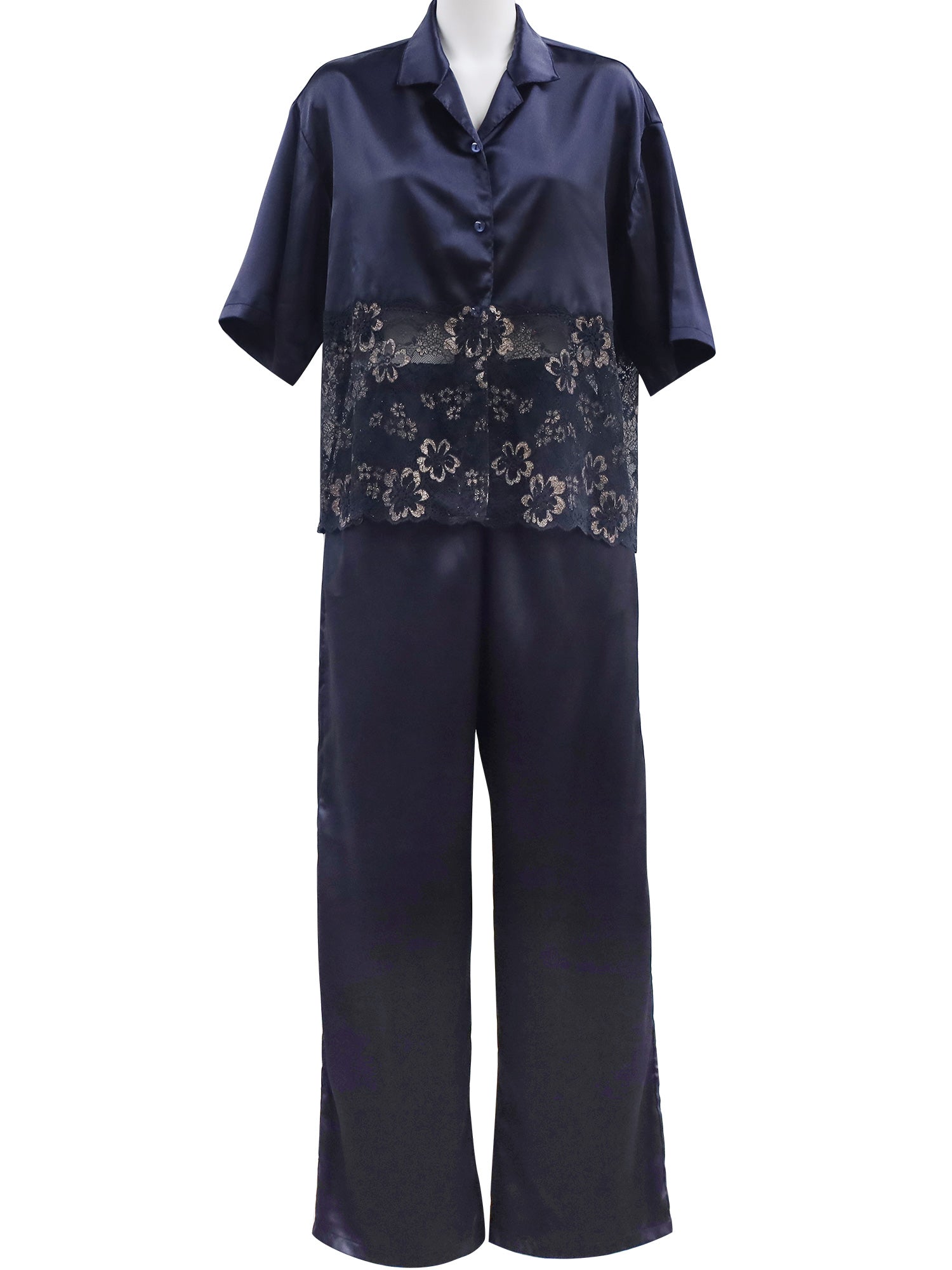 アンブラ ANNEBRA Waltz レースコンビナイトウェア （Navy） Navy
