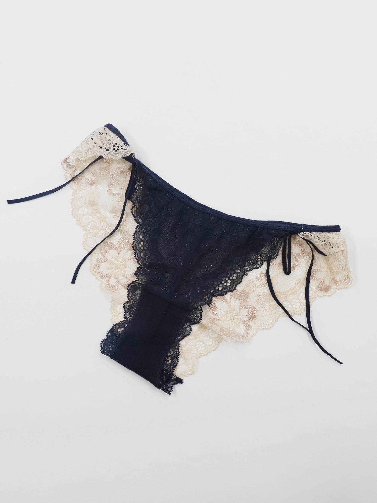 アンブラ ANNEBRA Waltz サイドリボンレースショーツ 【返品不可商品】 （Navy） Navy
