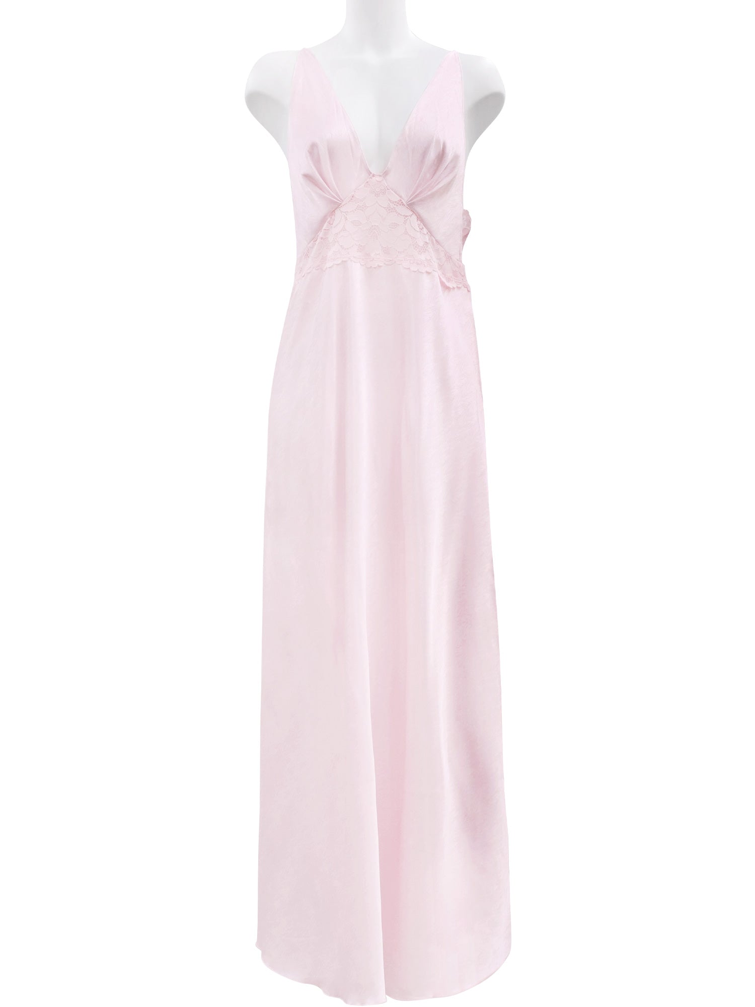アンブラ ANNEBRA Rosy レースコンビロングドレス （Light Yellow） Light Yellow