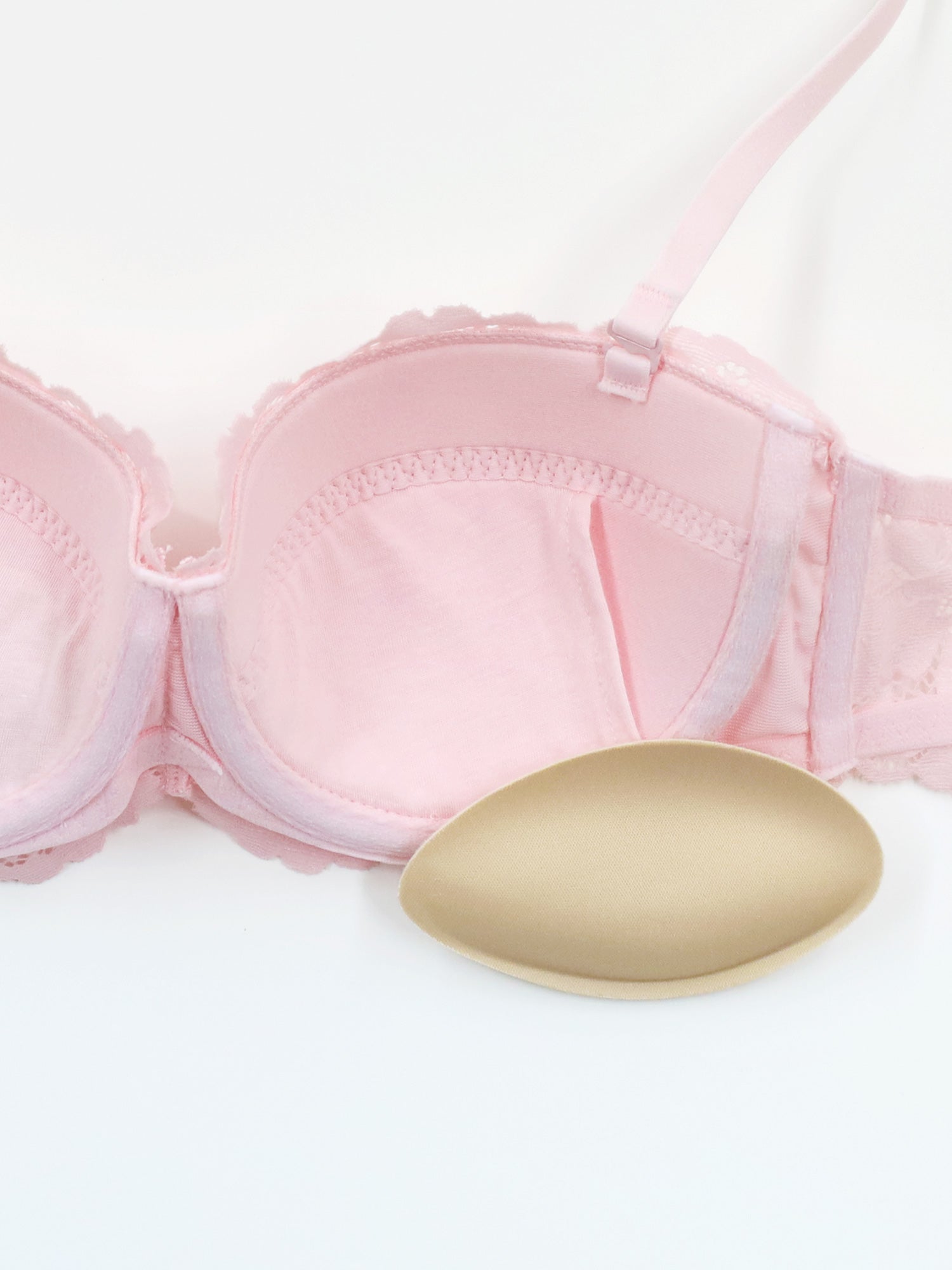 アンブラ ANNEBRA Rosy ストラップレスデコルテメイクブラジャー （Pink） Pink