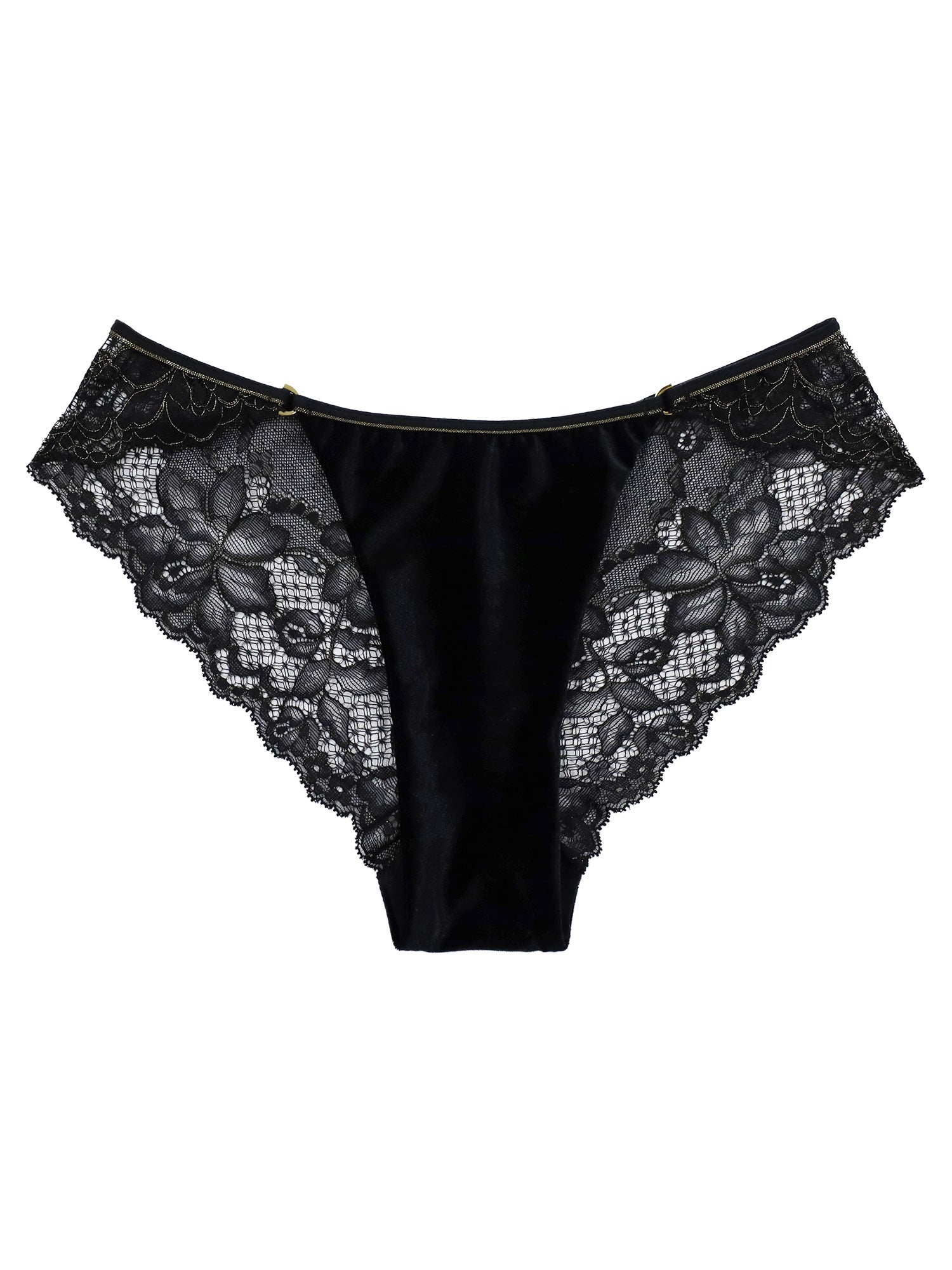 アンブラ ANNEBRA Velvet Sin ベロア×レースショーツ 【返品不可商品】 （Red） Red