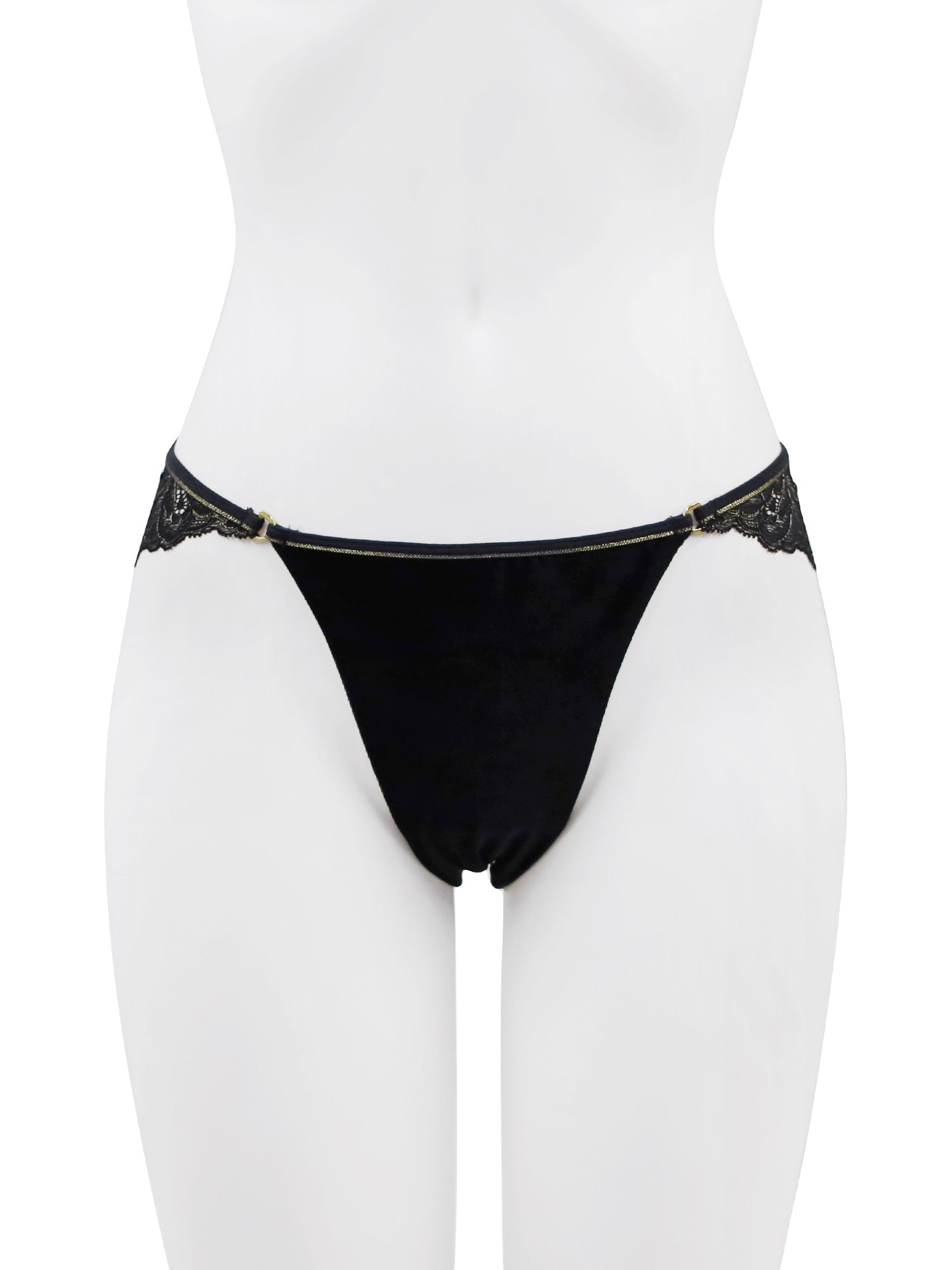 アンブラ ANNEBRA Velvet Sin ベロア×レースショーツ 【返品不可商品】 （Red） Red
