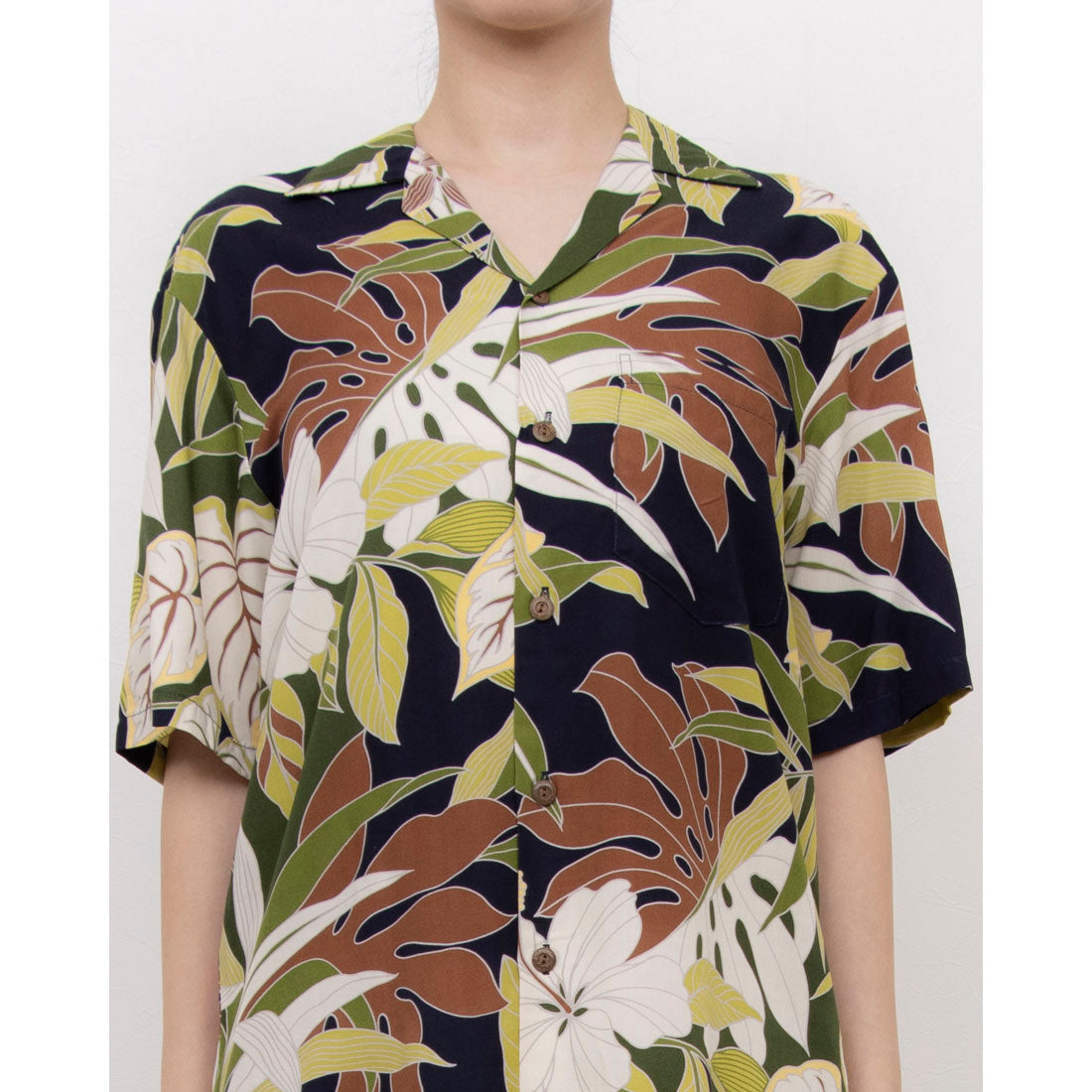 エンライトメント ENLIGHTENMENT S/S HAWAIIAN SHIRT （ブラック） ブラック