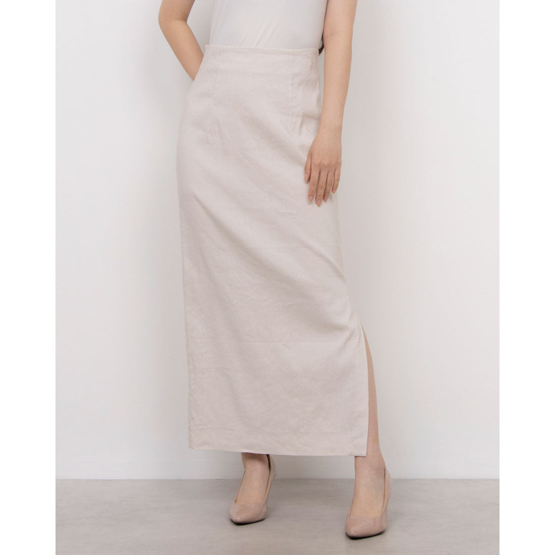 エンライトメント ENLIGHTENMENT TIGHT SLIT SKIRT （ベージュ） ベージュ