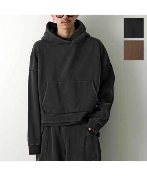 トップス entire studios HEAVY HOOD SOOT Entire Studios - Heavy Hood Hoodie | HBX