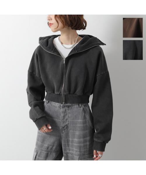 エンタイアスタジオ ENTIRE STUDIOS ENTIRE STUDIOS パーカー CROPPED FULL ZIP ES2156 ジップアップ （WASHEDBLACK/ブラック） WASHEDBLACK/ブラック