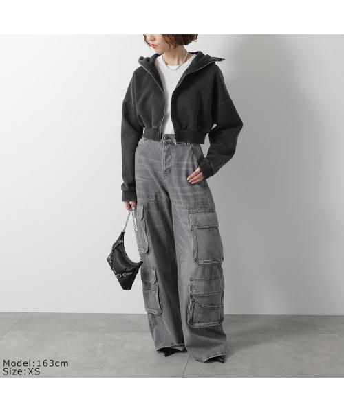 エンタイアスタジオ ENTIRE STUDIOS ENTIRE STUDIOS パーカー CROPPED FULL ZIP ES2156 ジップアップ （WASHEDBLACK/ブラック） WASHEDBLACK/ブラック