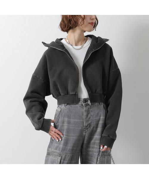 エンタイアスタジオ ENTIRE STUDIOS ENTIRE STUDIOS パーカー CROPPED FULL ZIP ES2156 ジップアップ （WASHEDBLACK/ブラック） WASHEDBLACK/ブラック