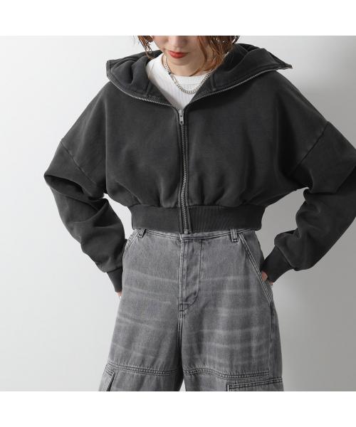 エンタイアスタジオ ENTIRE STUDIOS ENTIRE STUDIOS パーカー CROPPED FULL ZIP ES2156 ジップアップ （WASHEDBLACK/ブラック） WASHEDBLACK/ブラック