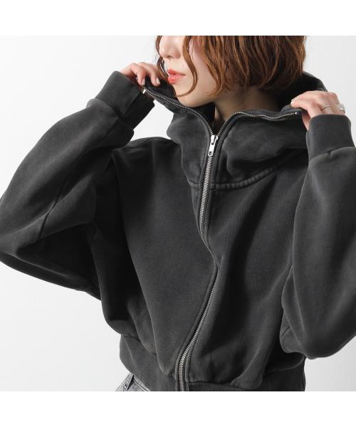 エンタイアスタジオ ENTIRE STUDIOS ENTIRE STUDIOS パーカー CROPPED FULL ZIP ES2156 ジップアップ （WASHEDBLACK/ブラック） WASHEDBLACK/ブラック