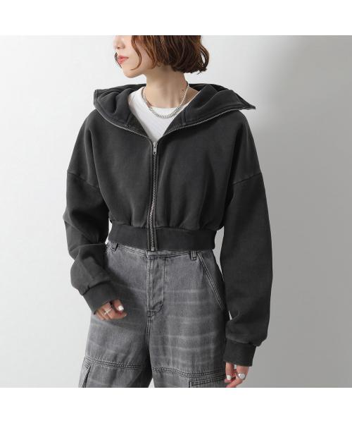 エンタイアスタジオ ENTIRE STUDIOS ENTIRE STUDIOS パーカー CROPPED FULL ZIP ES2156 ジップアップ （WASHEDBLACK/ブラック） WASHEDBLACK/ブラック