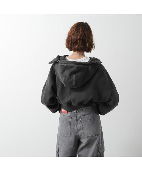 エンタイアスタジオ ENTIRE STUDIOS ENTIRE STUDIOS パーカー CROPPED FULL ZIP ES2156 ジップアップ （WASHEDBLACK/ブラック） WASHEDBLACK/ブラック