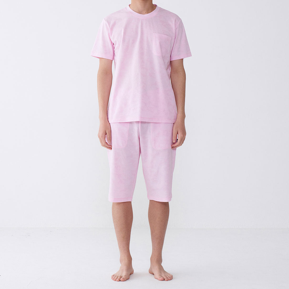 エポカ ウォモ EPOCA UOMO カモフラジャカード膝丈ジャージハーフパンツ