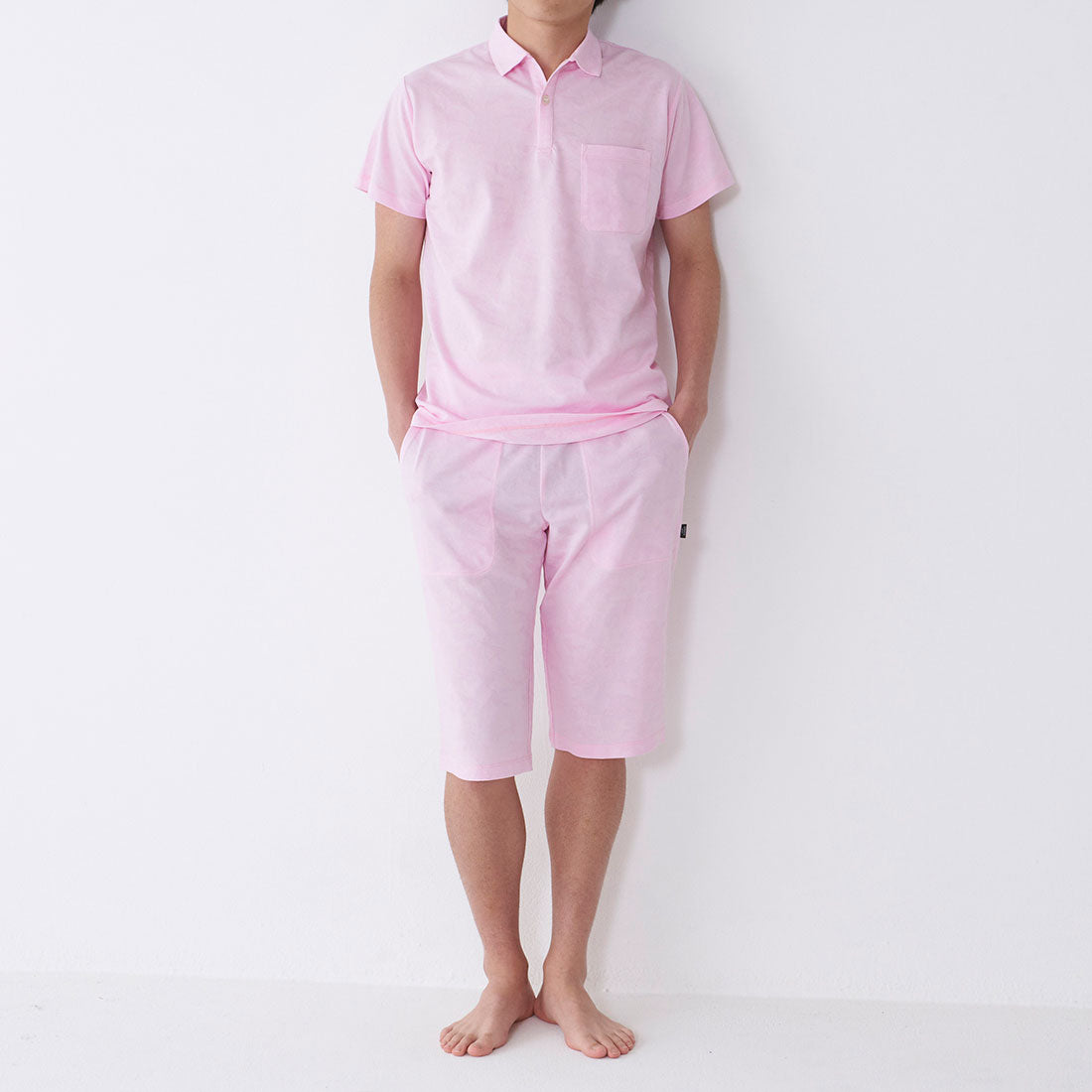 エポカ ウォモ EPOCA UOMO カモフラジャカード膝丈ジャージハーフパンツ