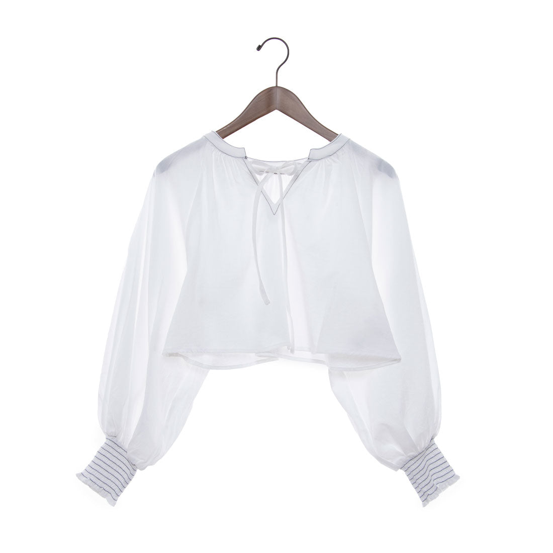 Epimi Epimmy 2way Color Stitch Volume Blouse