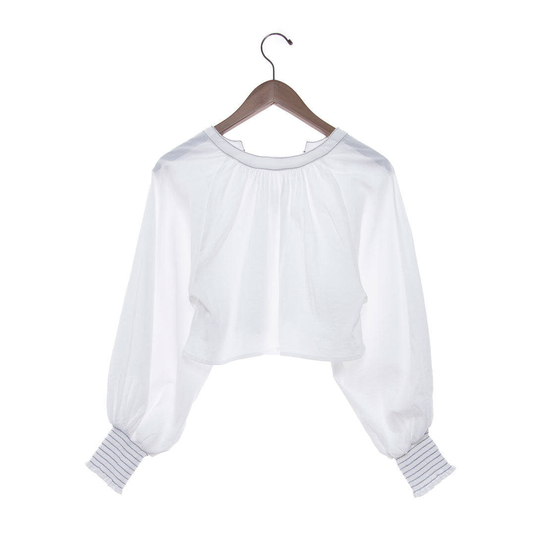 Epimi Epimmy 2way Color Stitch Volume Blouse