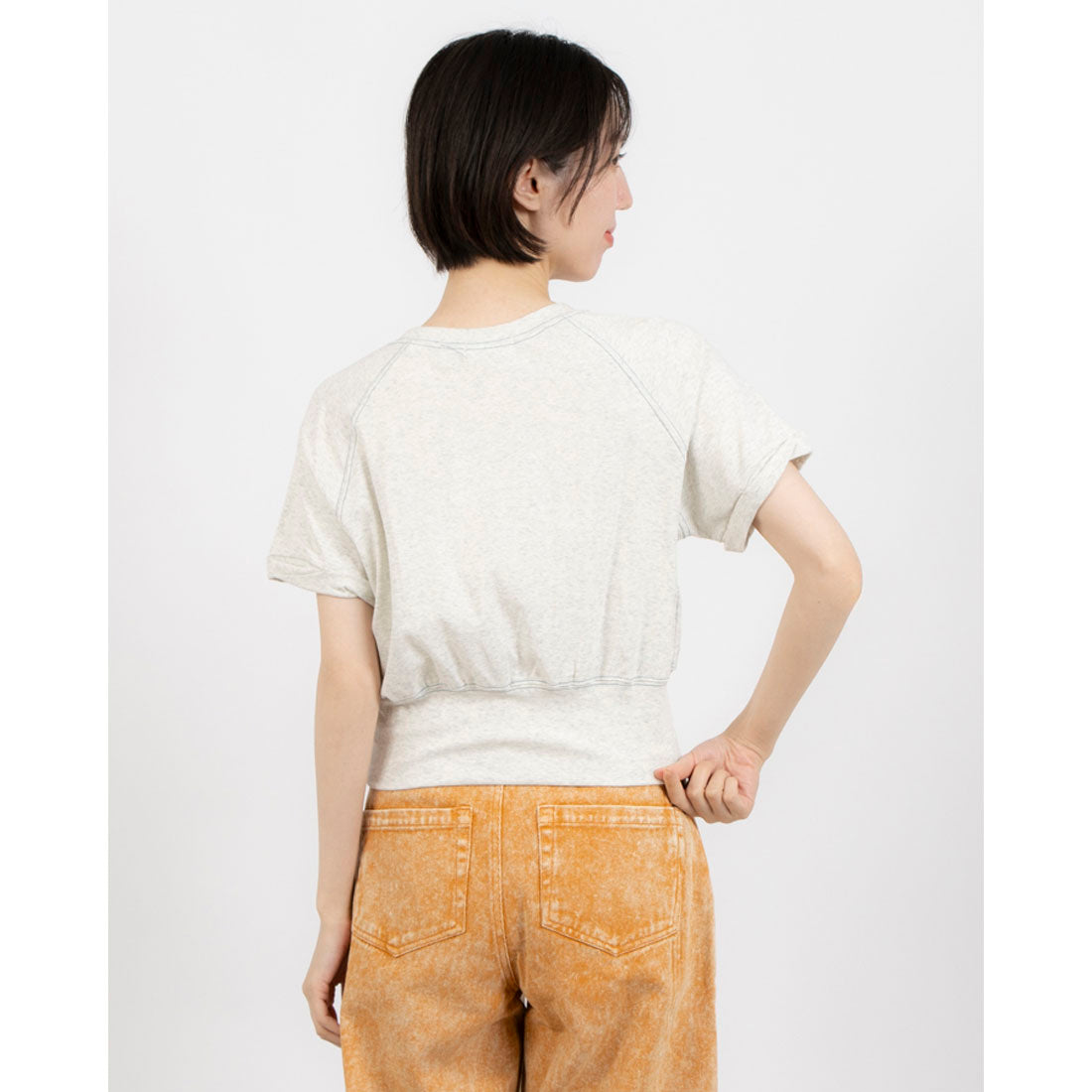 エピミエピミー epimi e'pimmy 配色ステッチラグランTシャツ （OTM） OTM