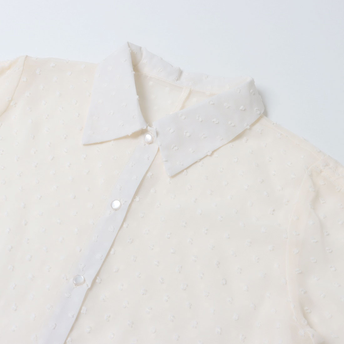 エピミエピミー epimi e'pimmy ドットドビードロストブラウス （OFF WHITE） OFF WHITE