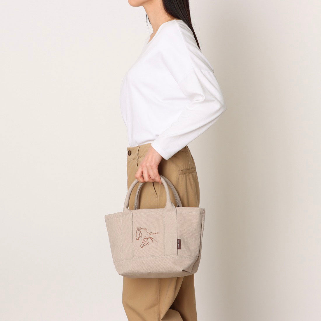 エクリベルタ EQULIBERTA ミニキャンバストートバッグ （グレー） グレー