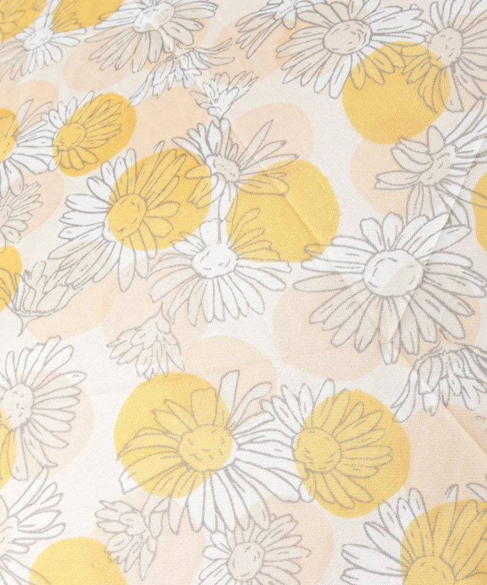 エスタ estaa 耐風折りたたみ傘 ”Romantic Retro ドットフラワー” （ターコイズブルー） ターコイズブルー