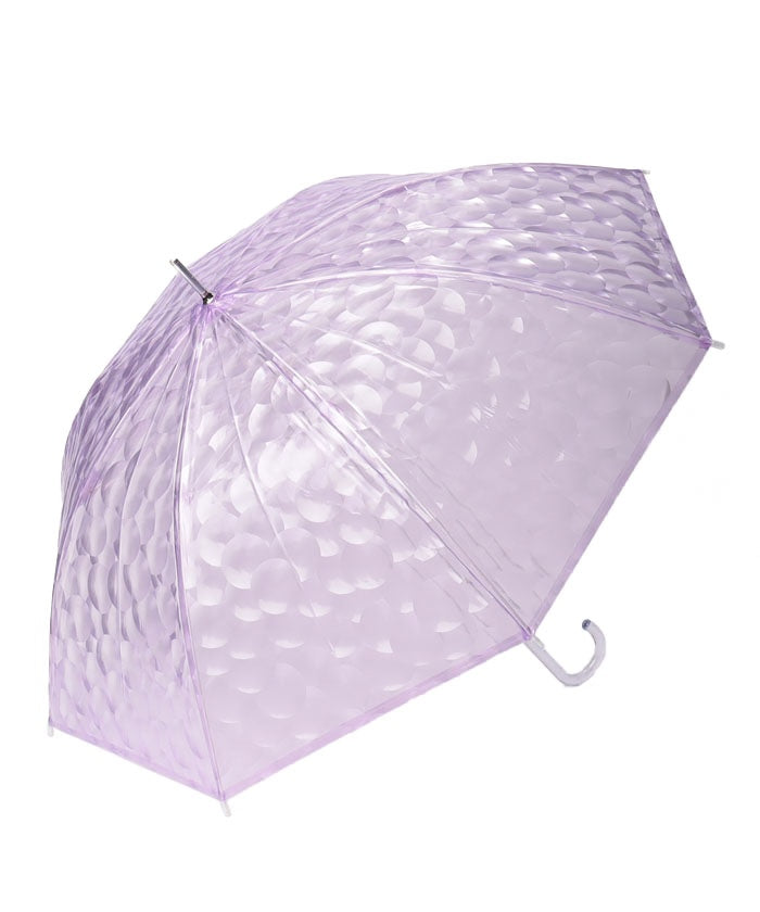 エスタ estaa 透明傘 ”3Dホログラム ドット” （ラベンダー） ラベンダー