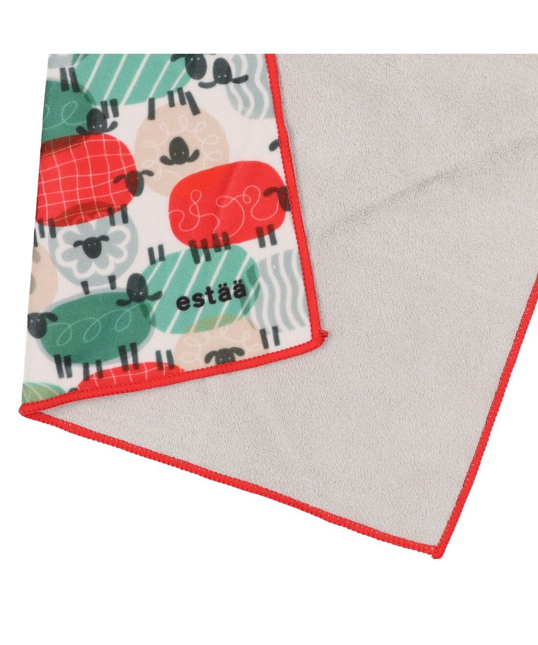 エスタ estaa 【くっつきタオル】シエスタ ハンカチ 傘袋 レイングッズ （レッド） レッド