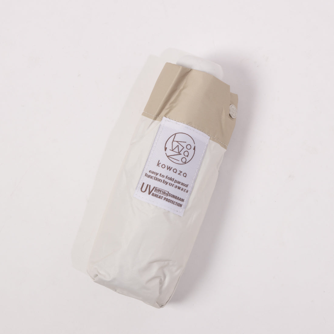 エスタ estaa kowaza ボーダー 折りたたみ傘 晴雨兼用日傘 UV/遮光/遮熱 （ホワイト） ホワイト