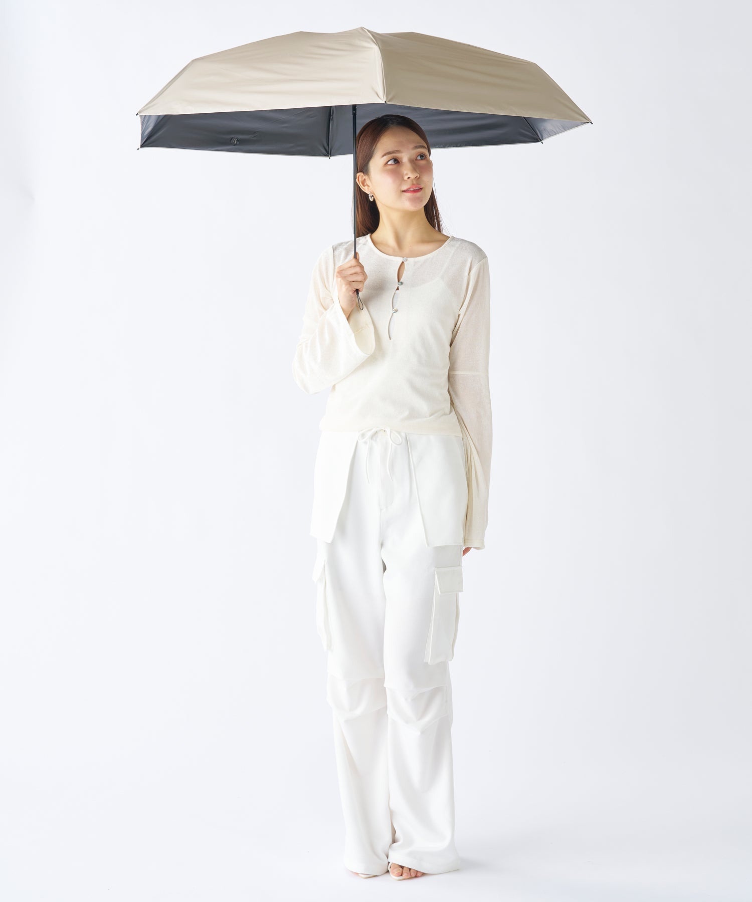 エスタ estaa 【超軽量／約158g～】マジカルテックプロ 遮光率100％ 折りたたみ傘 晴雨兼用日傘 61cm （ペールスカイ） ペールスカイ