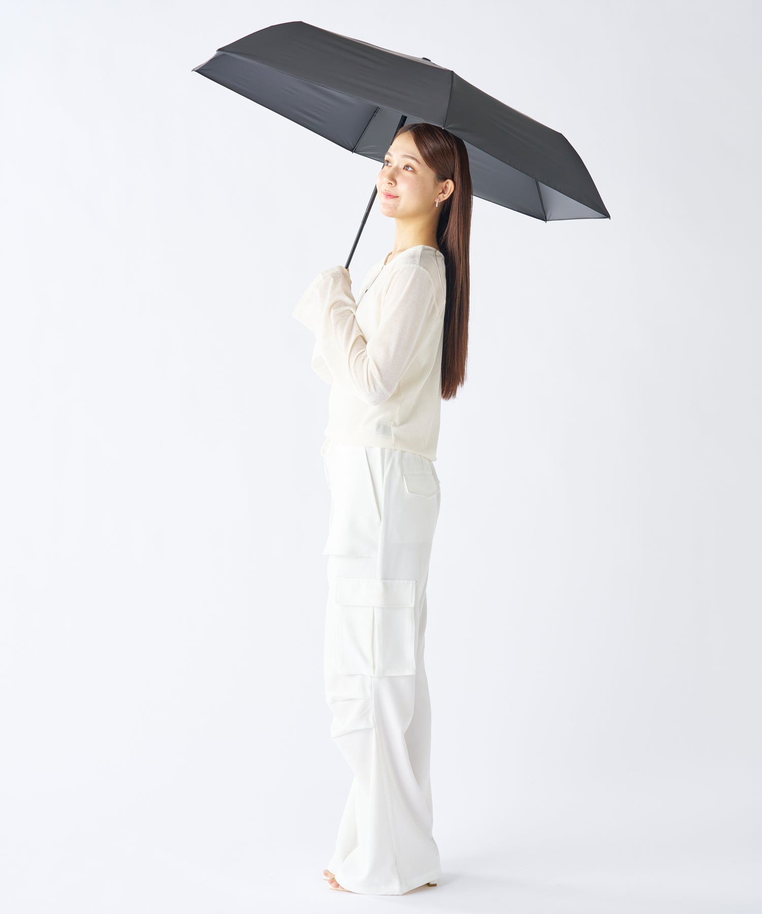 エスタ estaa 【超軽量／約240g～】マジカルテックプロ 遮光率100％ 自動開閉傘 晴雨兼用日傘 UV 58cm （ブラック） ブラック