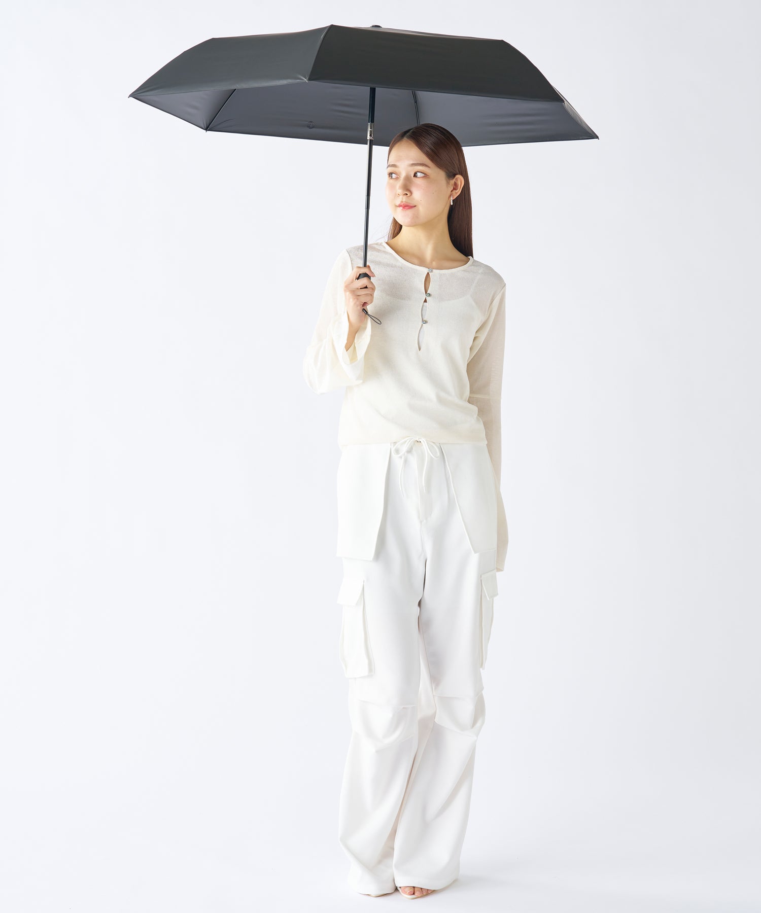 エスタ estaa 【超軽量／約240g～】マジカルテックプロ 遮光率100％ 自動開閉傘 晴雨兼用日傘 UV 58cm （ブラック） ブラック