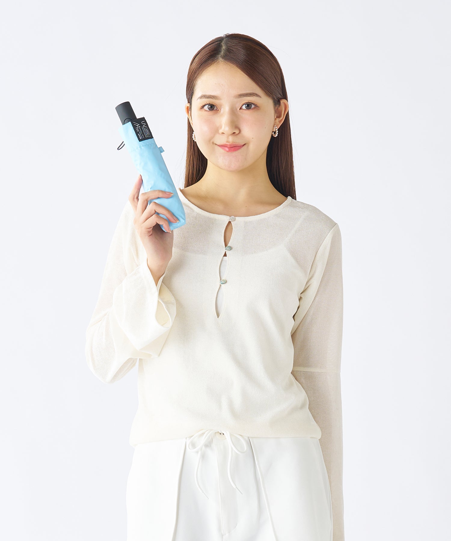 エスタ estaa 【超軽量／約155g～】マジカルテックプロ 遮光率100％ 自動開閉傘 晴雨兼用日傘 UV 50cm （ベージュ） ベージュ