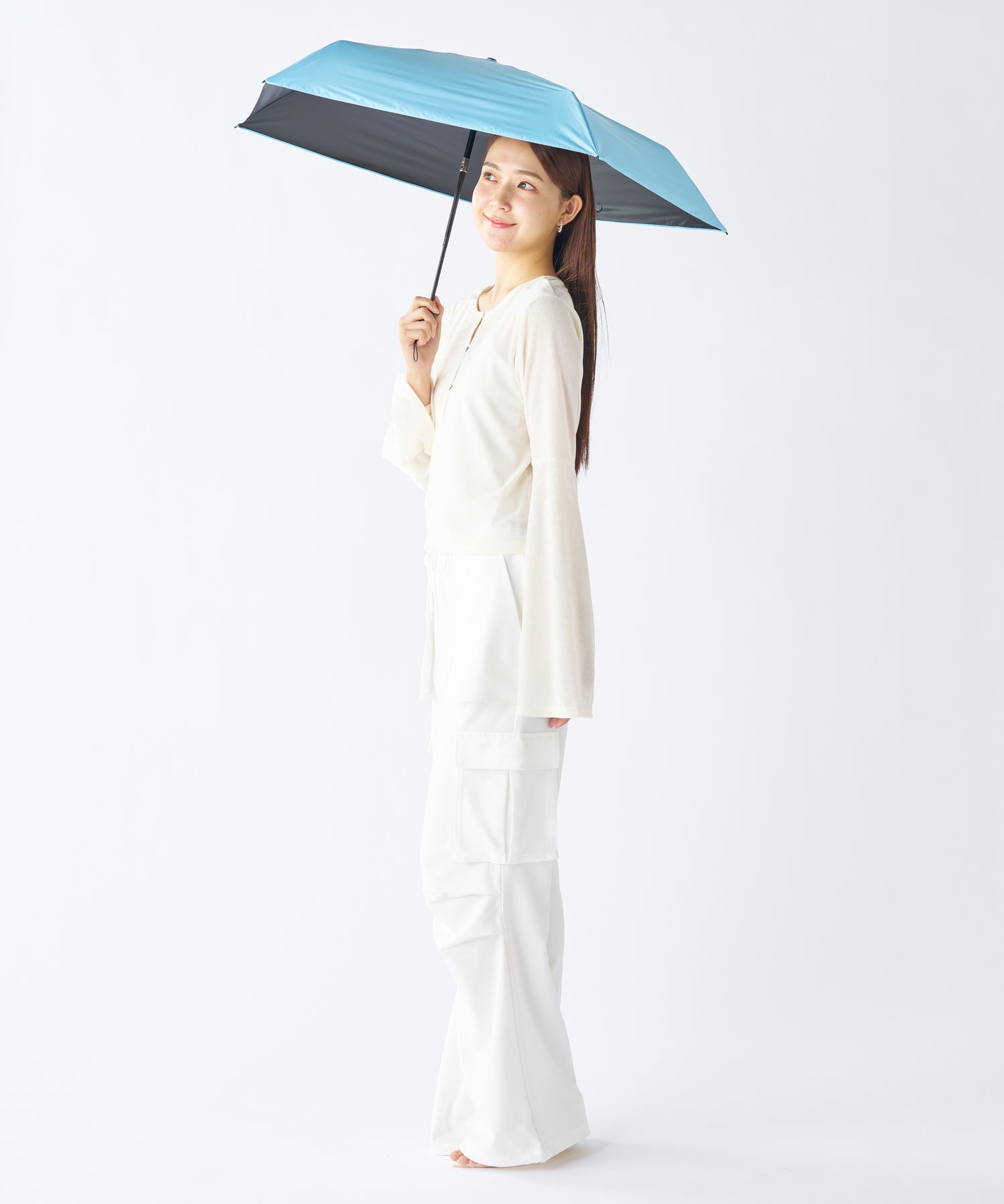 エスタ estaa 【超軽量／約155g～】マジカルテックプロ 遮光率100％ 自動開閉傘 晴雨兼用日傘 UV 50cm （ベージュ） ベージュ