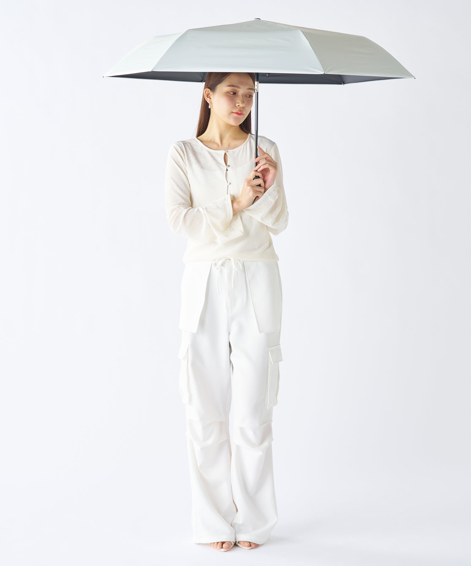 エスタ estaa 【超軽量／約240g～】マジカルテックプロ 遮光率100％ 自動開閉傘 晴雨兼用日傘 UV 58cm （ペールスカイ） ペールスカイ