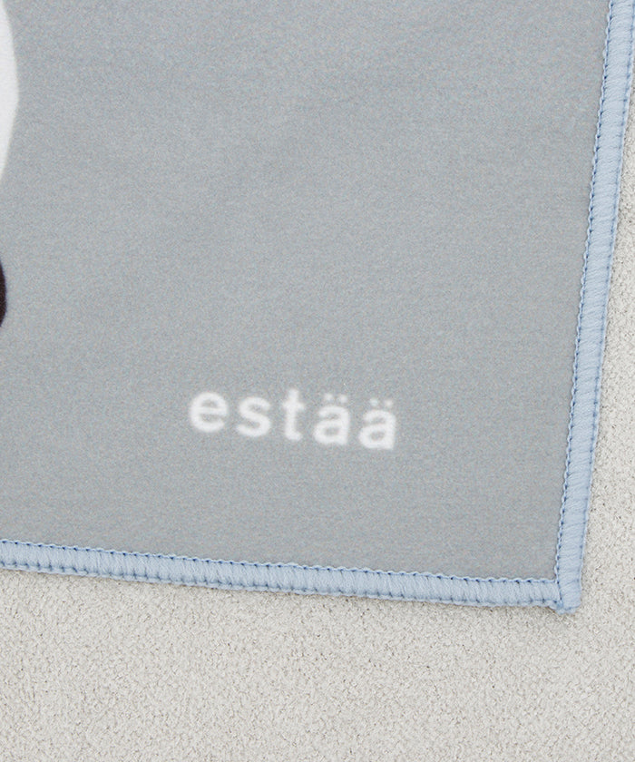 エスタ estaa 【くっつきタオル】WEB限定 猫 ハンカチ 傘袋 レイングッズ （グレー） グレー