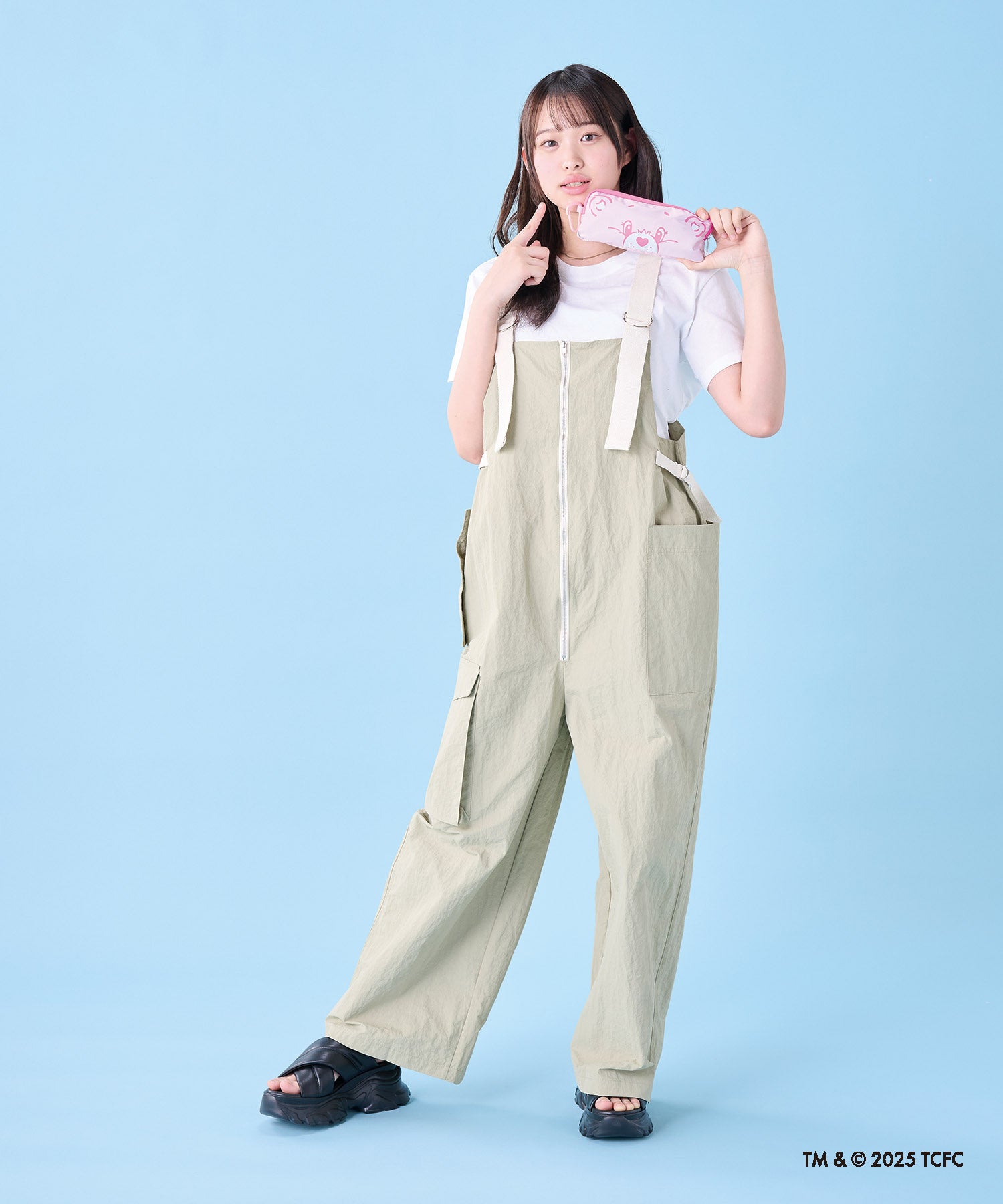 【遮光率100％】ケアベア（TM） CareBears（TM） ケース入り コンパクト 折りたたみ 日傘 CHEER （ペールピンク） ペールピンク