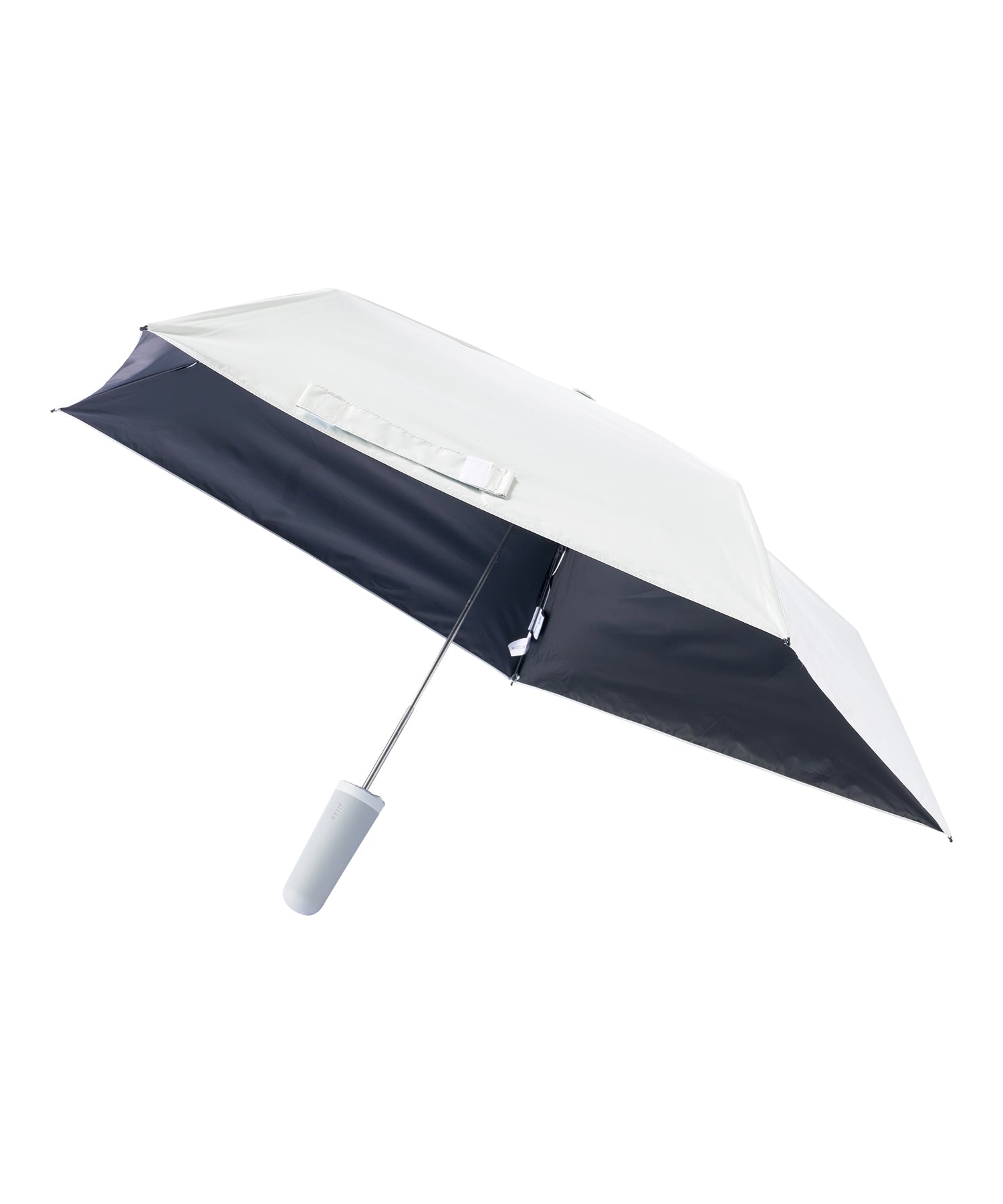 エスタ estaa 折りたたみ雨傘 -Pitaa ハーフカプセル- プレーン 50cm 遮光率100％ 遮熱 UV （ホワイト） ホワイト