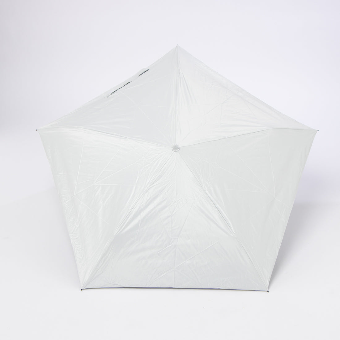 エスタ estaa 折りたたみ雨傘 -Pitaa ハーフカプセル- プレーン 50cm 遮光率100％ 遮熱 UV （ホワイト） ホワイト