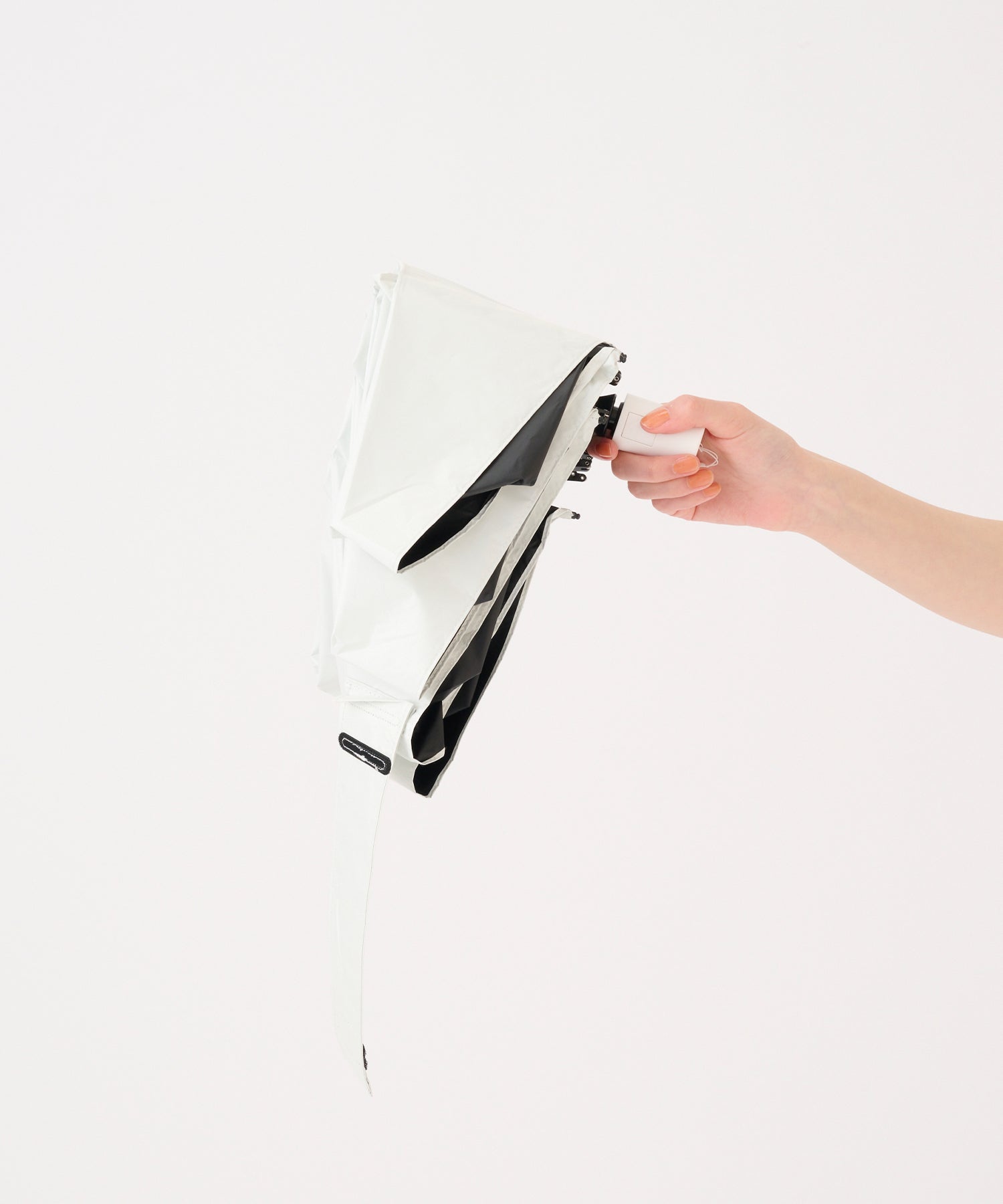 エスタ estaa 【超短傘 自動開閉】晴雨兼用日傘 -ミラクルテックプロ- プレーン 遮光率100％ 遮熱 UV （ホワイト） ホワイト