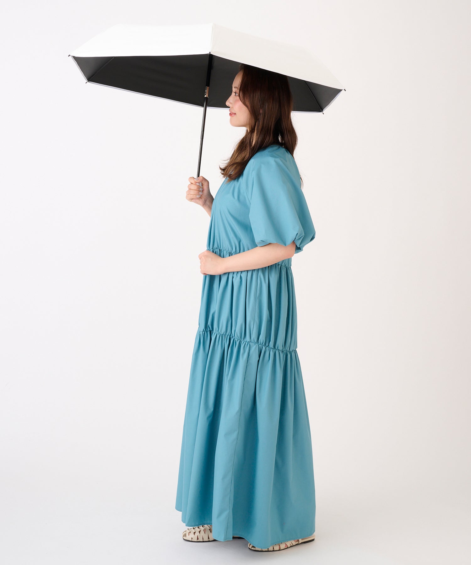 エスタ estaa 【WEB限定 自動開閉】晴雨兼用折りたたみ日傘 ラディクール 遮光 遮熱 UV ユニセックス （ホワイト） ホワイト