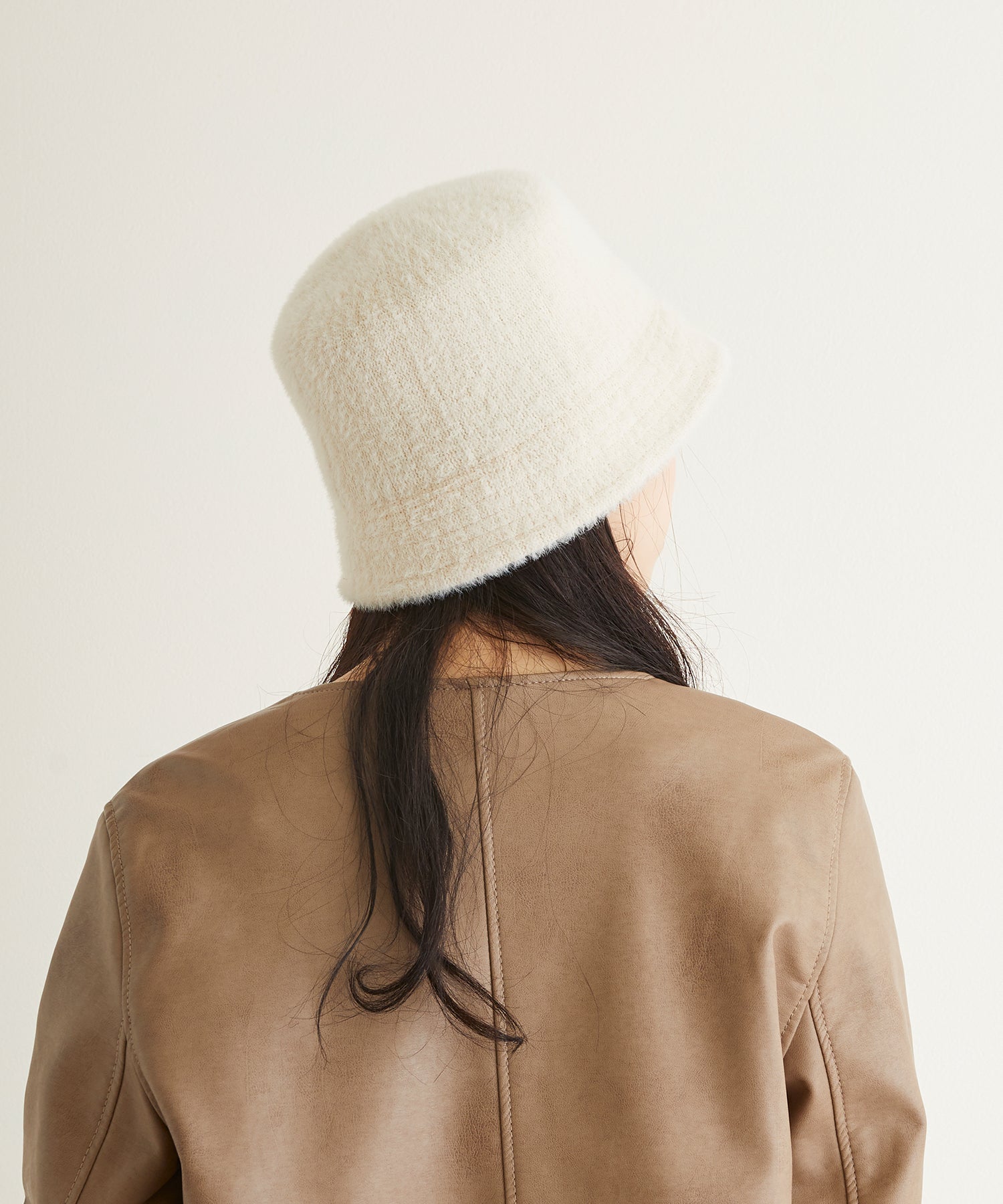 エスタ estaa estaa（エスタ）アンゴラ風 バケットハット （モカブラウン） モカブラウン