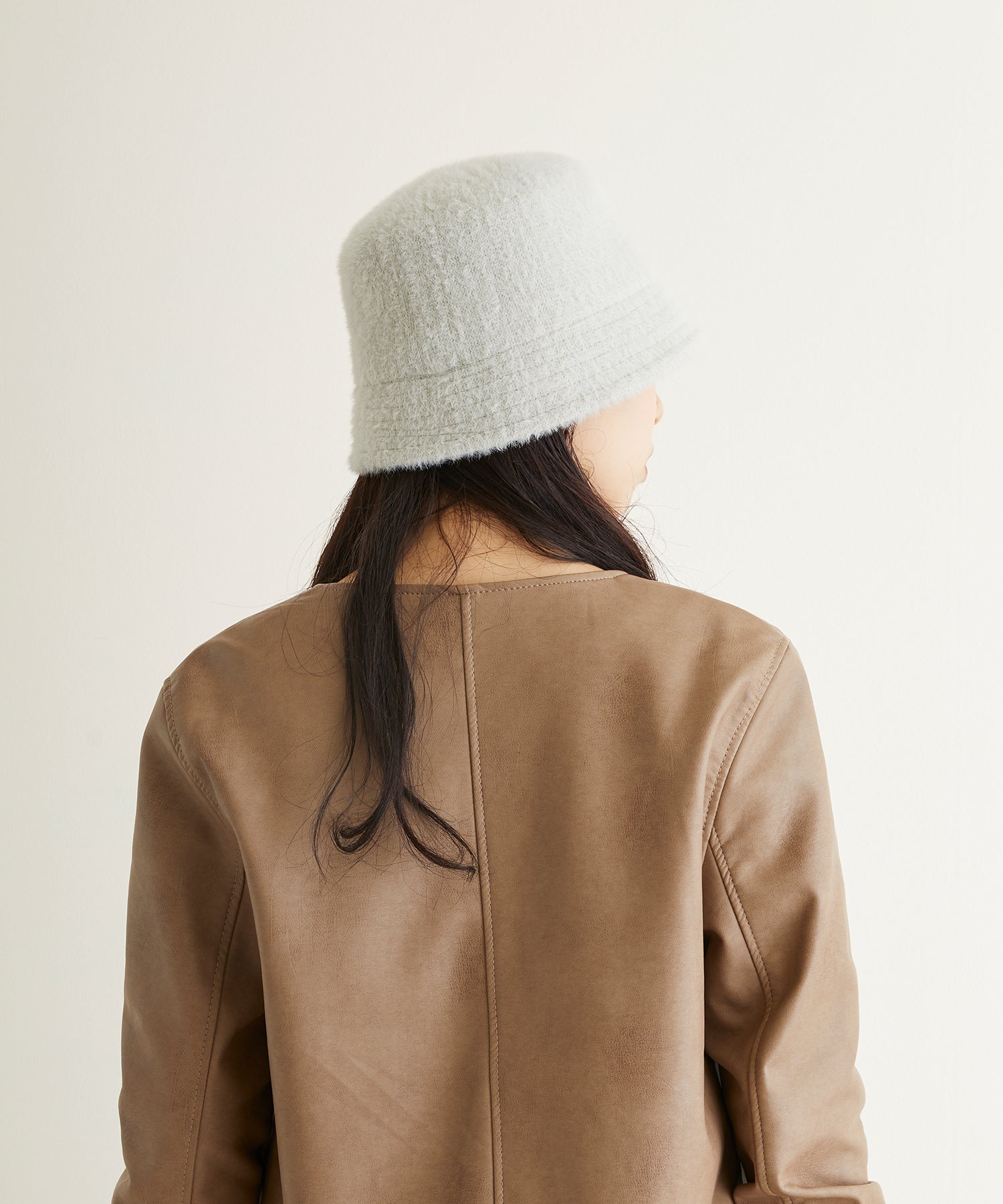 エスタ estaa estaa（エスタ）アンゴラ風 バケットハット （モカブラウン） モカブラウン